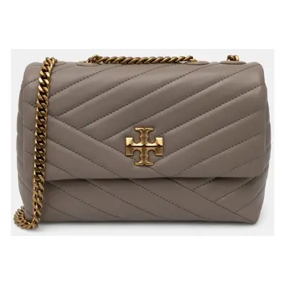 Tory Burch bőr táska Kira Chevron barna