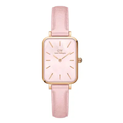 Daniel Wellington óra Quadro Pink leather rózsaszín, női