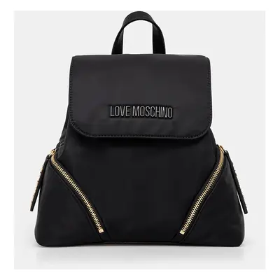 Love Moschino hátizsák fekete, női, kis, sima, JC4382PP0L