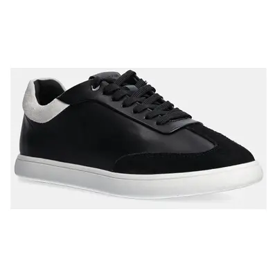 Calvin Klein bőr sportcipő LP CUPSOLE LACE UP LTH MIX fekete, HW0HW02208