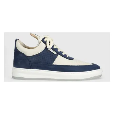 Filling Pieces bőr sportcipő Low Top Game sötétkék