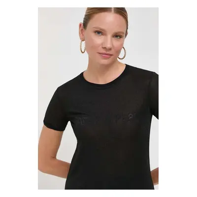 Patrizia Pepe t-shirt női, fekete