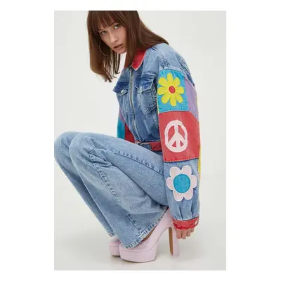 Moschino Jeans farmerdzseki női, átmeneti, oversize