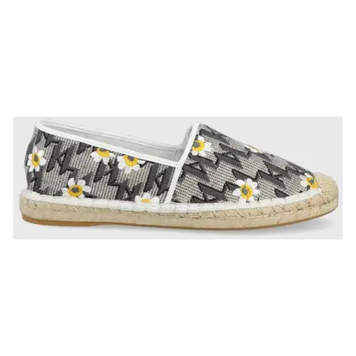 Karl Lagerfeld espadrilles KAMINI szürke, KL80122