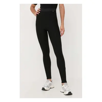 BOSS legging fekete, női, sima