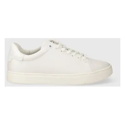 Calvin Klein bőr sportcipő CLEAN CUPSOLE LACE UP fehér, HW0HW01863