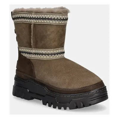 UGG hócipő Classic Mini Trailgazer barna, 1158322-HCK