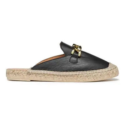 Geox bőr espadrilles D LAMPEDUSA B fekete, D36V0B00085C9999