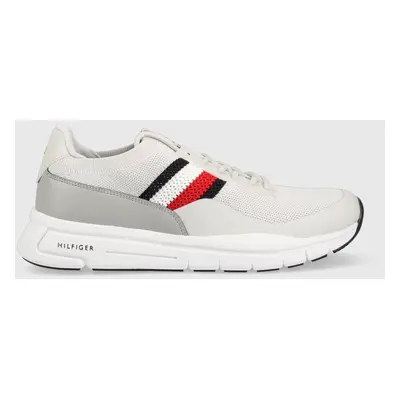 Tommy Hilfiger sportcipő PREMIUM LIGHTWEIGHT RUNNER KNIT szürke