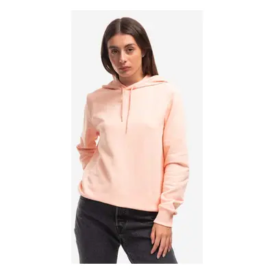 A.P.C. pamut melegítőfelső Hoodie Item F narancssárga, női, sima, kapucnis