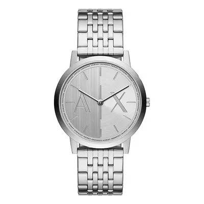 Armani Exchange óra ezüst, férfi