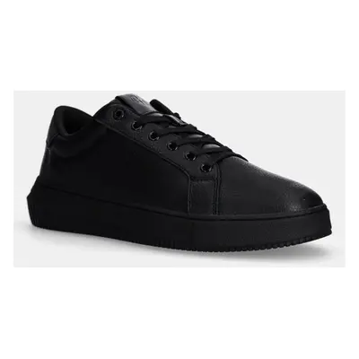 Calvin Klein Jeans bőr sportcipő CHUNKY CUPSOLE LOW OHB fekete, YM0YM01159