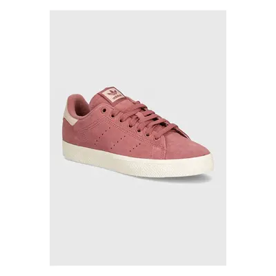 adidas Originals velúr sportcipő Stan Smith Cs bordó, IF6945