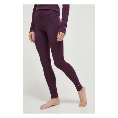 Smartwool funkcionális legging Classic Thermal Merino lila