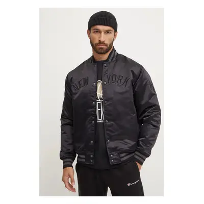 47 brand bomber dzseki MLB New York Yankees férfi, fekete, átmeneti, BB017PMXSVQ609022JK