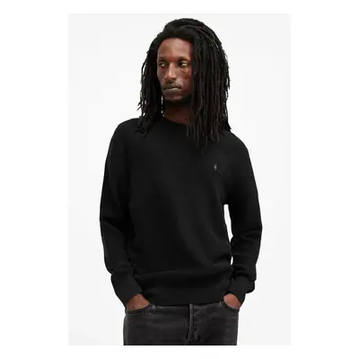 AllSaints pulóver ASPEN CREW férfi, fekete, M089KB