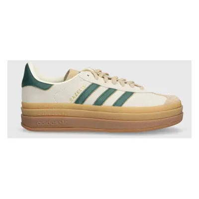 adidas Originals velúr sportcipő Gazelle Bold bézs, ID7056