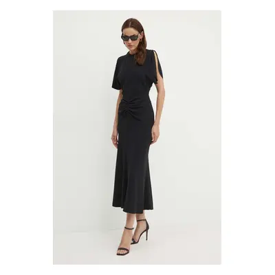 Victoria Beckham ruha fekete, maxi, harang alakú, 1124WDR005227A