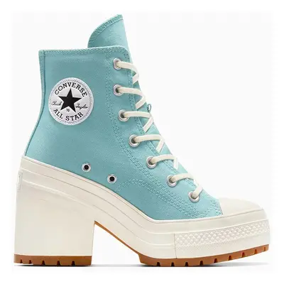 Converse sportcipő Chuck De Luxe Heel Platform türkiz, A08279C