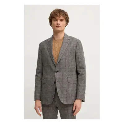 Hackett London gyapjú kabát barna, HM470542R