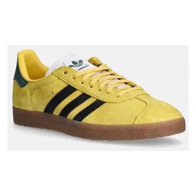 adidas Originals velúr sportcipő Gazelle sárga, IH2632