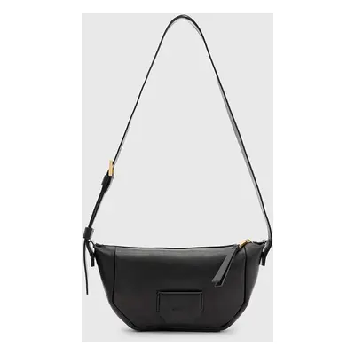 AllSaints bőr táska MADEA CROSSBODY fekete, W349XB