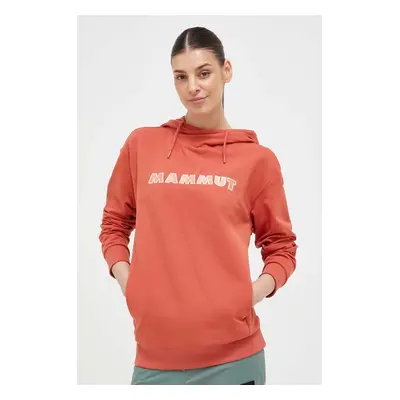 Mammut felső ML Hoody Logo rózsaszín, női, nyomott mintás, kapucnis