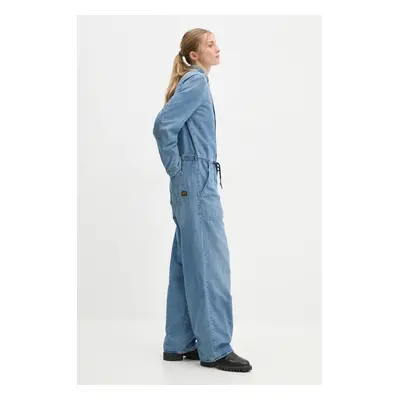 G-Star Raw farmer kezeslábas galléros, pamut, D25300-D777