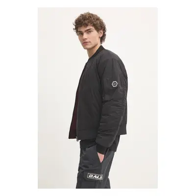 BALR. kifordítható bomber dzseki The Club férfi, fekete, téli, oversize, B1381