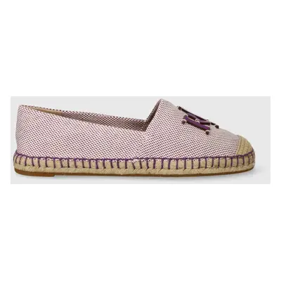 Lauren Ralph Lauren espadrilles Cameryn Logo lila, 802920405005