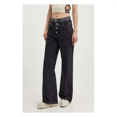 Karl Lagerfeld Jeans farmer női, magas derekú, 245J1111