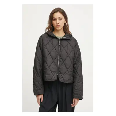 Superdry rövid kabát női, fekete, átmeneti, oversize, W5011795A-02A