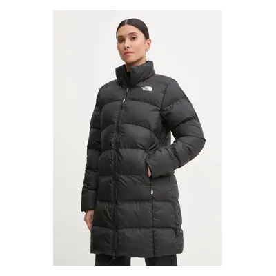 The North Face rövid kabát Saikuru női, fekete, téli, NF0A89JEJK31