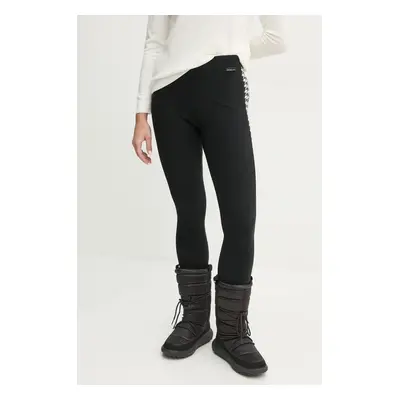 Newland sport legging Libra fekete, női, nyomott mintás, N46394.108