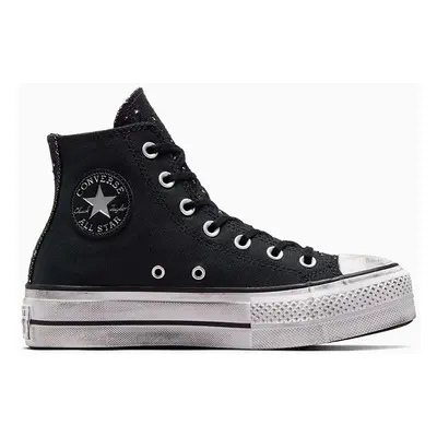 Converse sportcipő Chuck Taylor All Star Lift fekete, női, A06450C