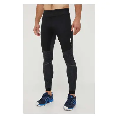 adidas TERREX sport legging Agravic fekete, férfi, mintás