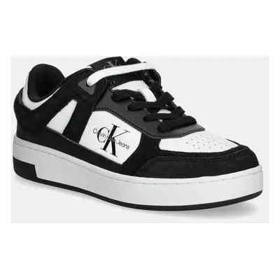 Calvin Klein Jeans sportcipő BASKET CUPSOLE LOW ML MIX fekete, YW0YW01579