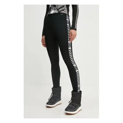 Newland sport legging Elektra fekete, női, nyomott mintás, N46542.108