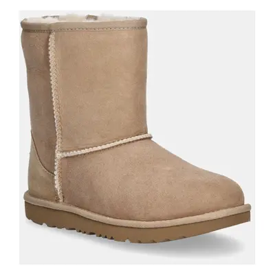 UGG gyerek hócipő velúrból Classic II fekete