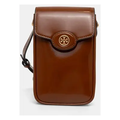 Tory Burch bőr táska Robinson barna, 156747.223