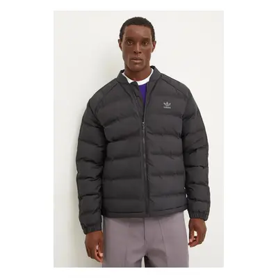 adidas Originals rövid kabát SST Down Jacket férfi, fekete, téli, IZ1841