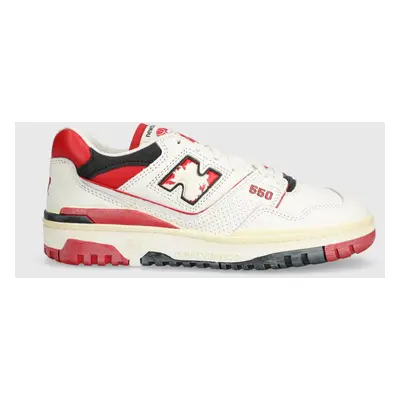 New Balance bőr sportcipő fehér, BB550VGA