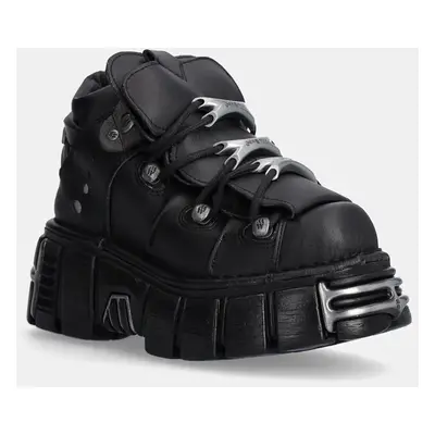 New Rock sportcipő Negro Tower + Negro Acero fekete, M-106-VS1