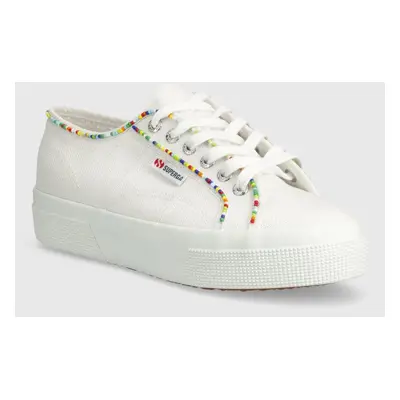 Superga sportcipő MULTICOLOR BEADS fehér, női, S4131FW