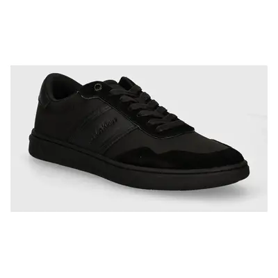 Calvin Klein sportcipő LOW TOP LACE UP MIX fekete, HM0HM01548