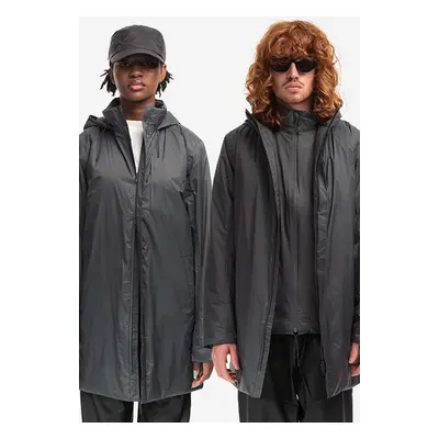 Rains rövid kabát Padded Nylon Coat SLATE szürke, átmeneti