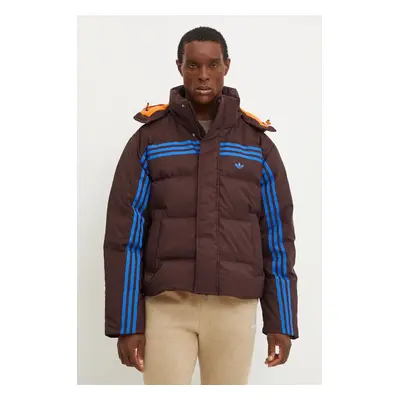 adidas Originals pehelydzseki Prem Puffer Jacket férfi, barna, téli, JL9556