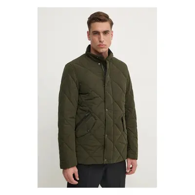 Barbour rövid kabát Winter Chelsea Quilted Jacket férfi, barna, átmeneti, MQU1686