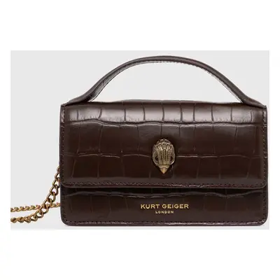 Kurt Geiger London kézitáska BOND TOP HANDLE BAG barna