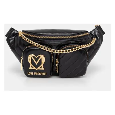 Love Moschino övtáska fekete, JC4323PP0L